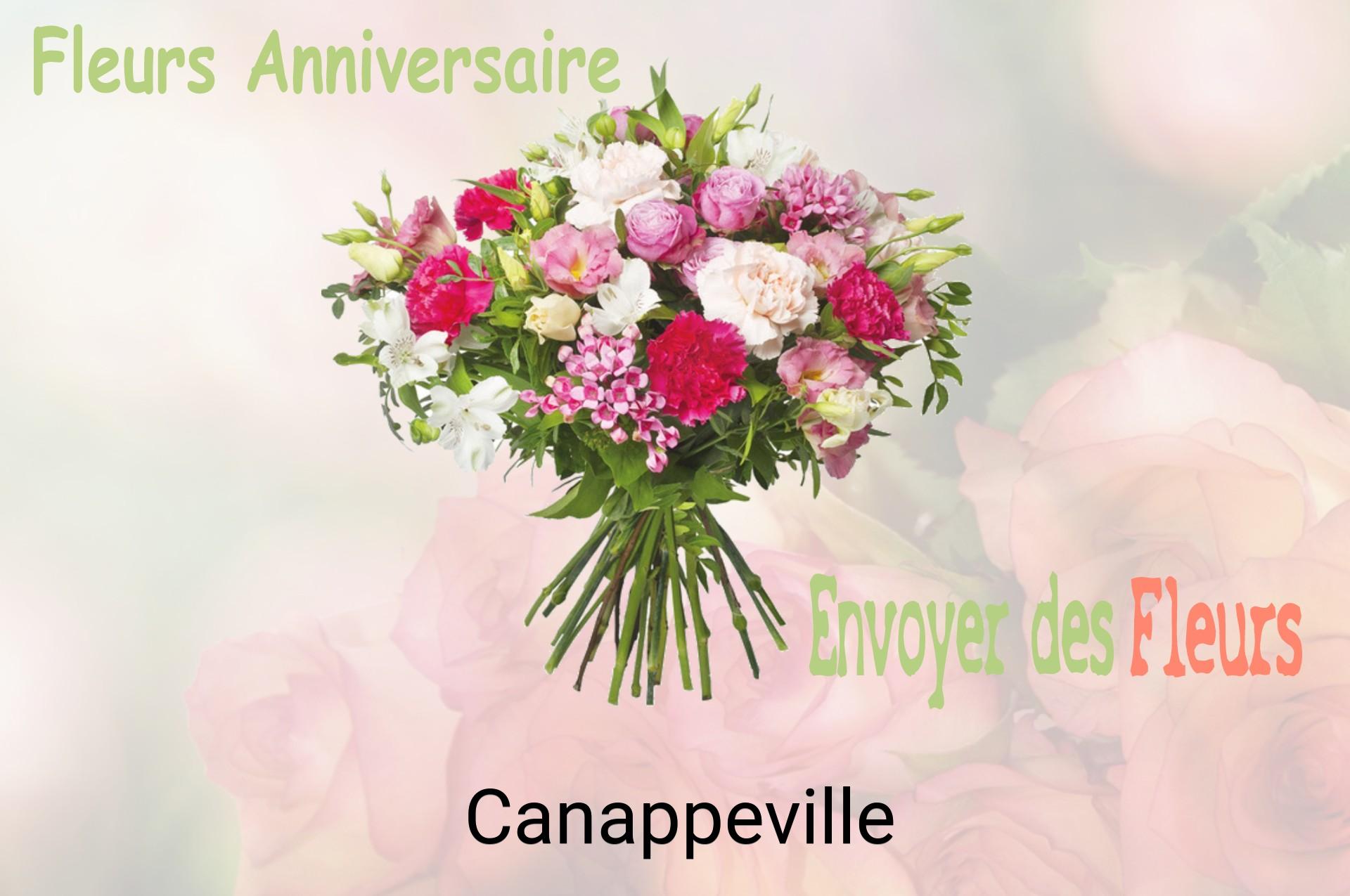 Bouquet de fleurs d’anniversaire livré à Canappeville